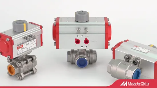 Rat Series Air Torque Aluminum Solenoid Double Single Acting Air Spring Return 90 Degree Long Cycle Life Namur Ball Valve Butterfly Pneumatic Actuator